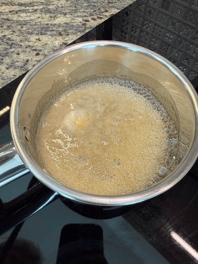 Finish stirring the honey