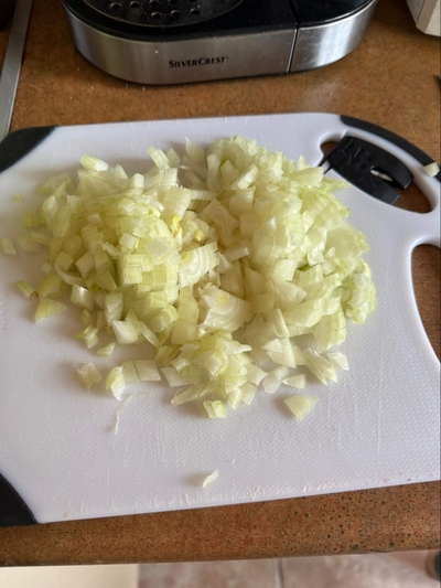 Supjaustytas svogūnas