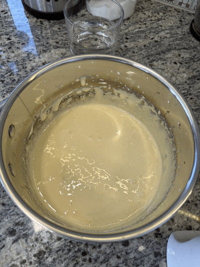 Whisked yolks