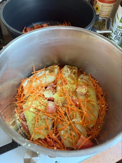 Įdėti sutrupintiną sultynio kubelį