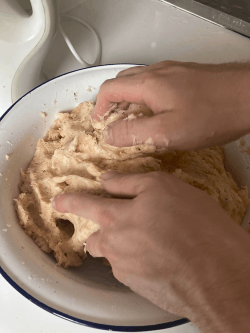 Mixing everything together